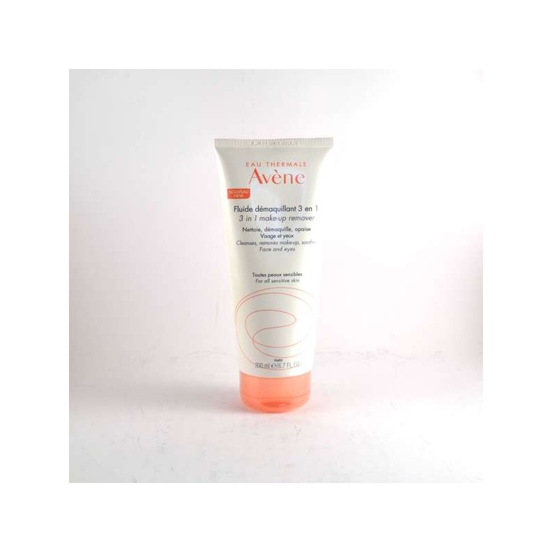 Démaquillant 3 en 1 Fluide Sans Rinçage Avène, Nettoie, Démaquille, Apaise, Visage et Yeux 200ml