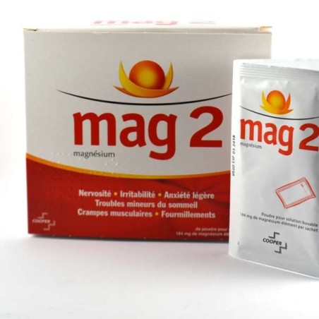  MAG 2 Magnesium, powder sachet for drinkable solution, 30 sachets Cooper