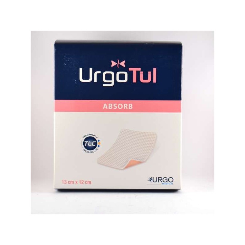 UrgoTul Absorb - Pansement Hydrocellulaire lipido-colloide - Non Adhésif 13x12 cm - URGO -16 Pansements