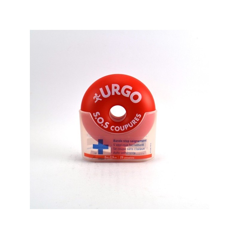 Bande Stop Saignement - SOS Coupures - Urgo - 3 m x 2.5 cm