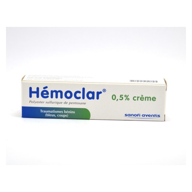  Hémoclar 0.5% Cream – for bumps, bruises and other minor trauma (adults and children) – 30 g Tube Sanofi Aventis