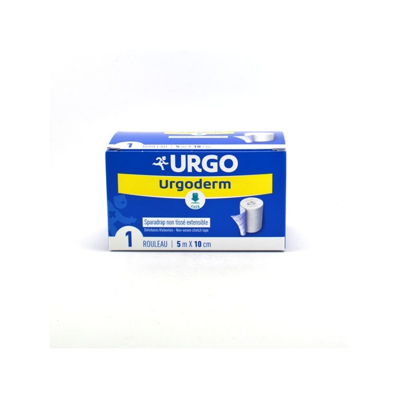 Urgoderm - Sparadrap Non Tissé Extensible 5mx10cm - Urgo - 1 Rouleau