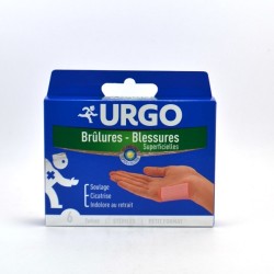 Brulures Superficielles - Pansement Petit Format - Urgo - 6 Pansements