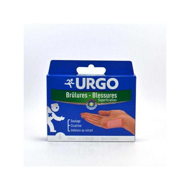 Brulures Superficielles - Pansement Tulle - Urgo - 6 Pansements