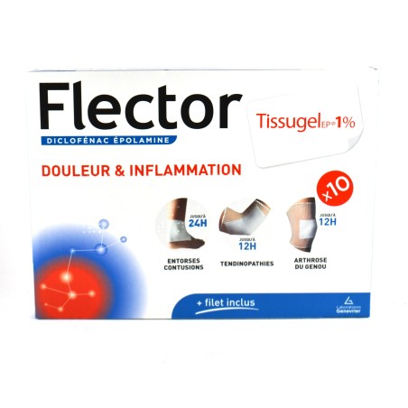 Tissugel Gel 1% - Diclofenac - Analgesic & Anti-Inflammatory - 10 Patches