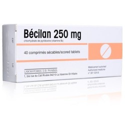 Bécilan 250 mg, Carence en Vitamine B6, 40 Comprimés Sécables