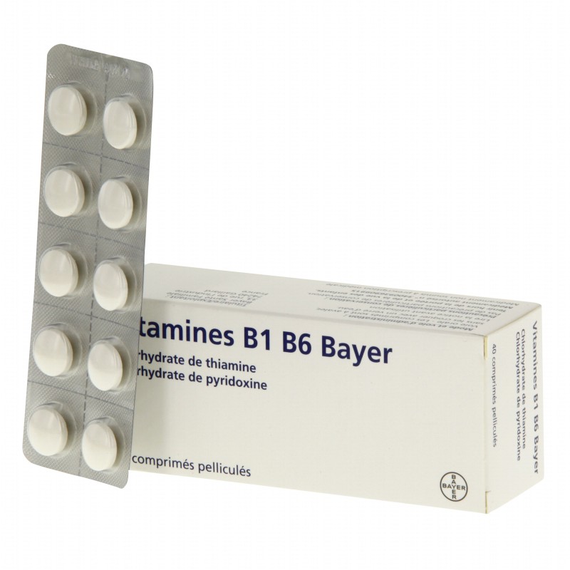 Vitamin B1-B6 Bayer, Temporary Tiredness - 40 coated tablets Bayer
