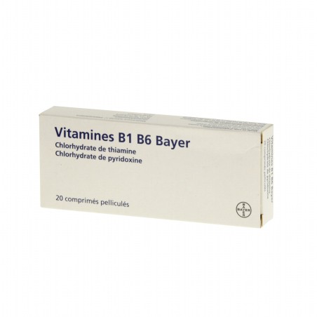  Vitamin B1-B6 Bayer, Temporary Tiredness - 20 coated tablets Bayer