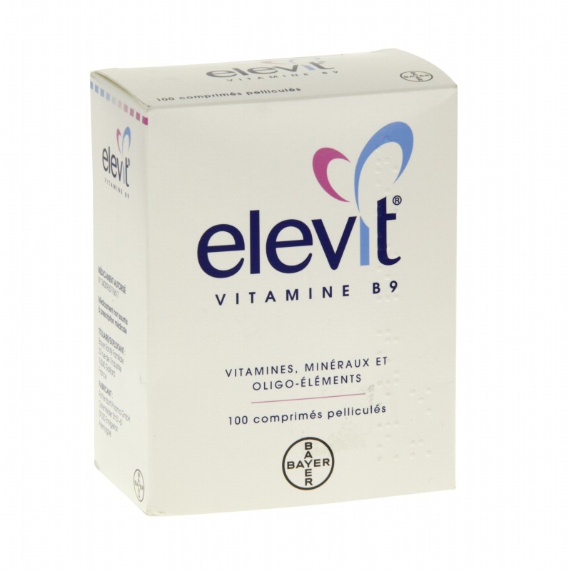 Elévit Vitamine B9, 100 Comprimés Pelliculés