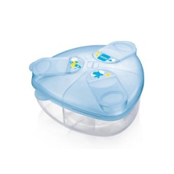 Blue Milk Dispenser - 3 Compartments - Mam