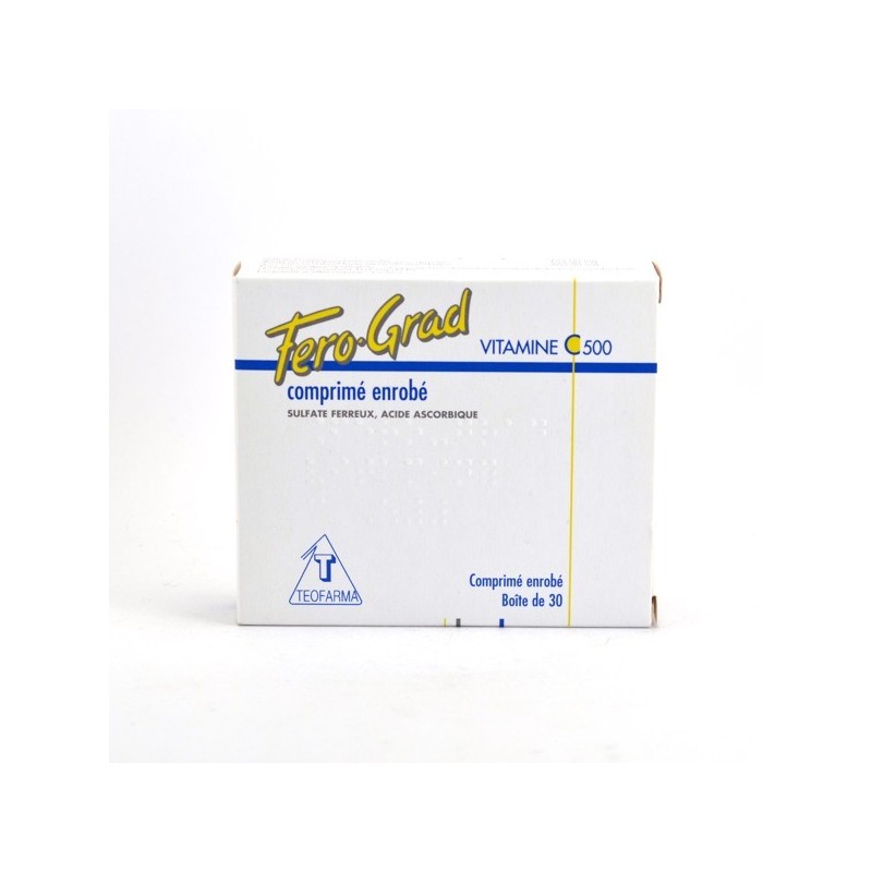  Fero-Grad Vitamin C 500, Iron 105mg, Vitamin C 500mg, 30 coated tablets Fero-Grad Vitamine
