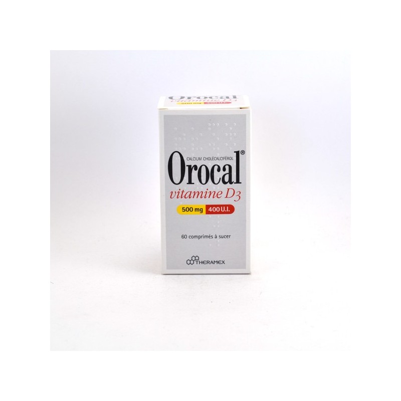  Orocal Vitamin D3, Calcium 500mg/Vitamin D3 400UI, 60 tablets to suck Orocal Vitamine