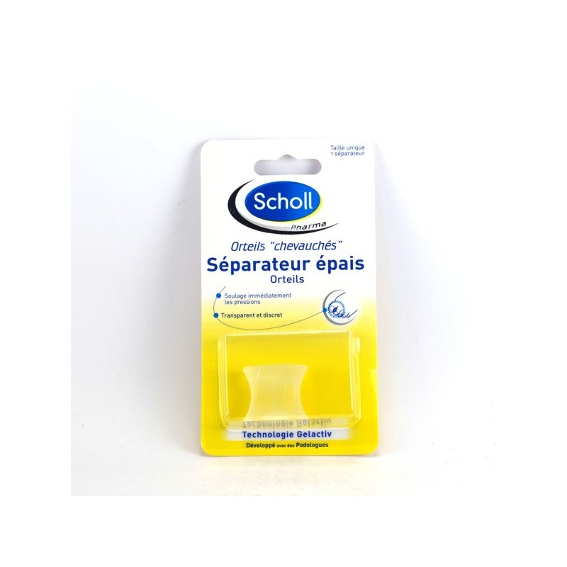 Gelactiv - Séparateur Epais Orteils - Spécial Orteils Chevauchés - Scholl