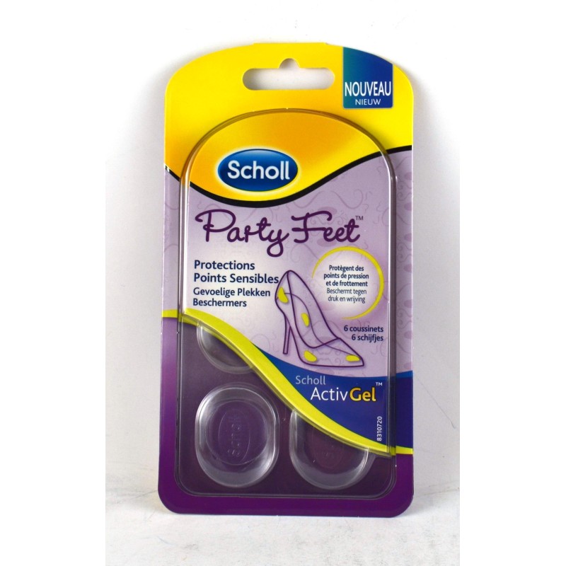 Scholl ActivGel Sensitive Point Protection - Pressure Point & Rubbing Point Protection - 6 Pads