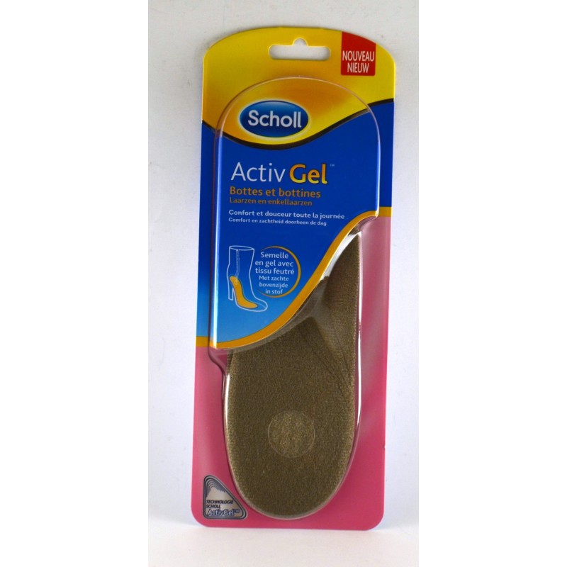Scholl ActivGel Insoles Comfort & Softness - Boots & Shoes - Sizes 35-40.5 (pair) Scholl