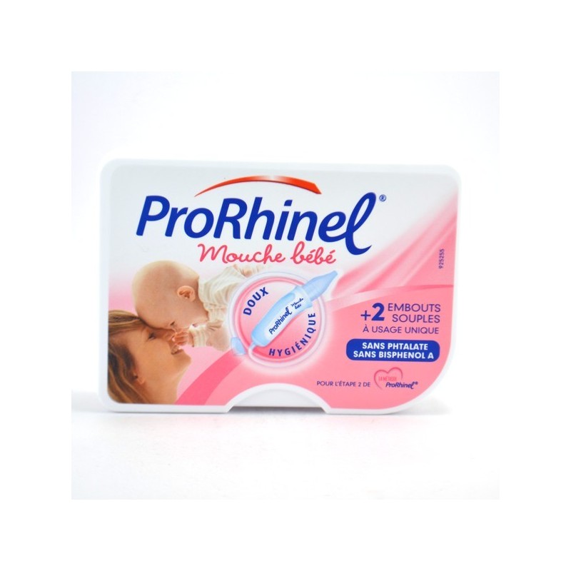 Mouche Bébé Par Aspiration Prorhinel  + 2 Embouts Jetables Souples