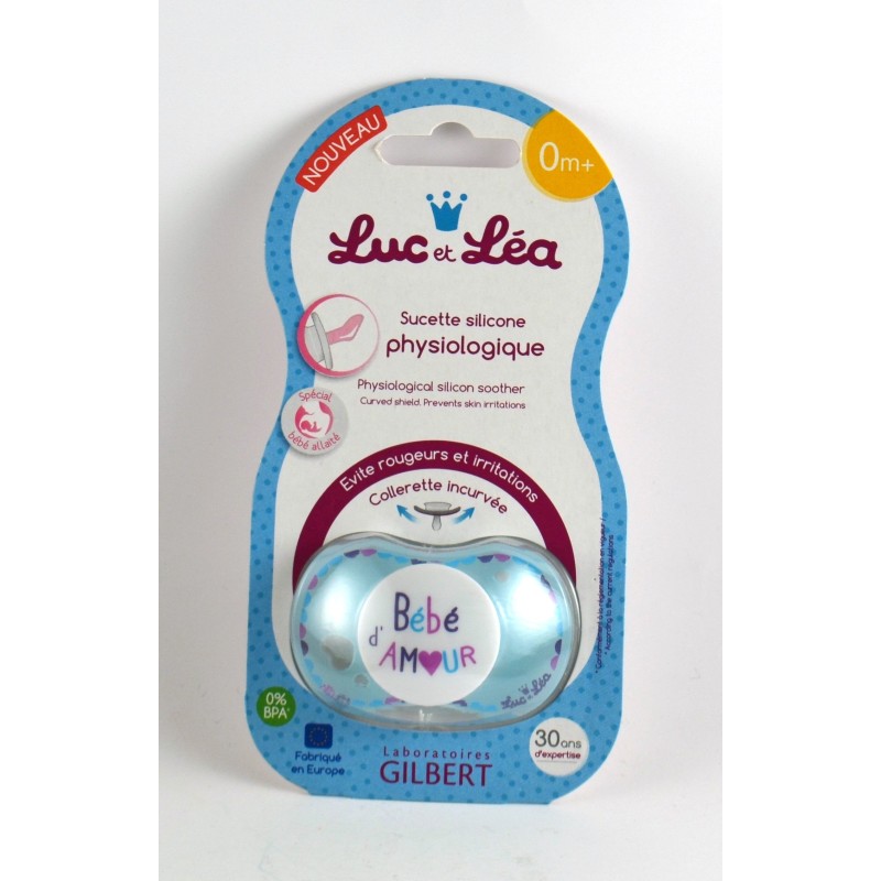  Physiological Silicone Pacifier - Luc et Léa - bébé d'amour 0m+ special for breastfed babies Luc et Léa