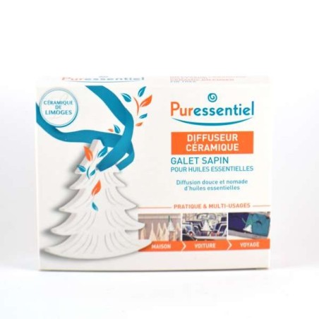 Diffuseur Céramique Galet Sapin pour Huiles Essentielles - Puressentiel