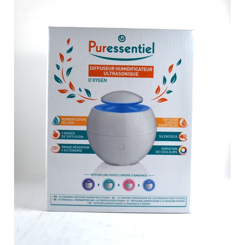 Ultrasonic Humidifier Diffuser - Essential Oils - Puressentiel