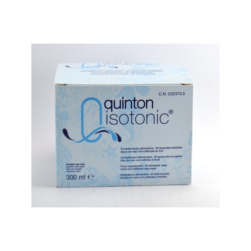 Quinton Isotonic, Nutrition Cellulaire - 30 Ampoules Buvables