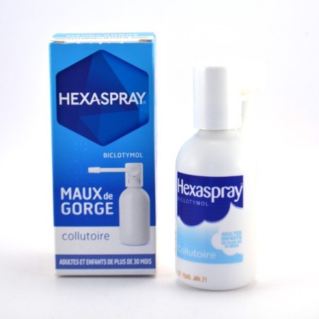 Hexaspray Adulte & Enfant Maux de Gorge, Collutoire Flacon Pressurisé 30g