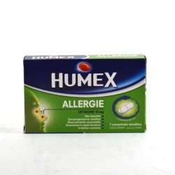 Humex Allergie à la Cétirizine, 10mg, Boite de 7