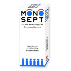 Monosept 0.25% Collyre en Solution - 30 Récipients Unidoses de 0.4 ml
