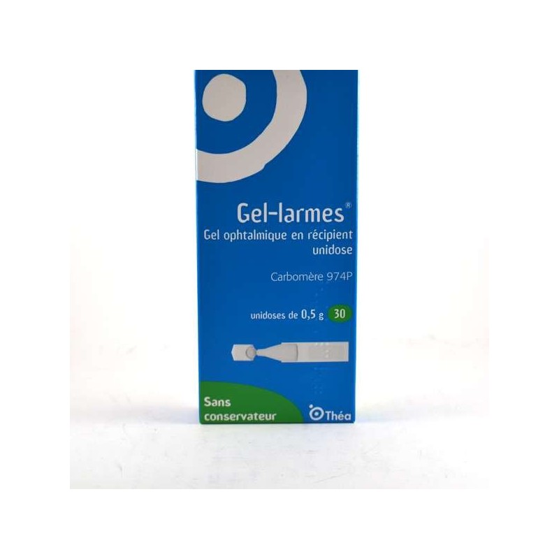 Gel-larmes Gel Ophtalmique 30 unidoses de 0.5g Théa - Gel Larmes pour yeux secs