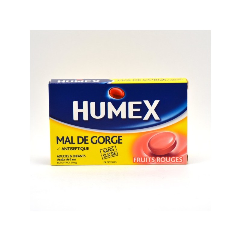  Humex: Sore Throat – Sugar-Free Lozenges (Mixed Berries Flavour) – Pack of 24 Humex