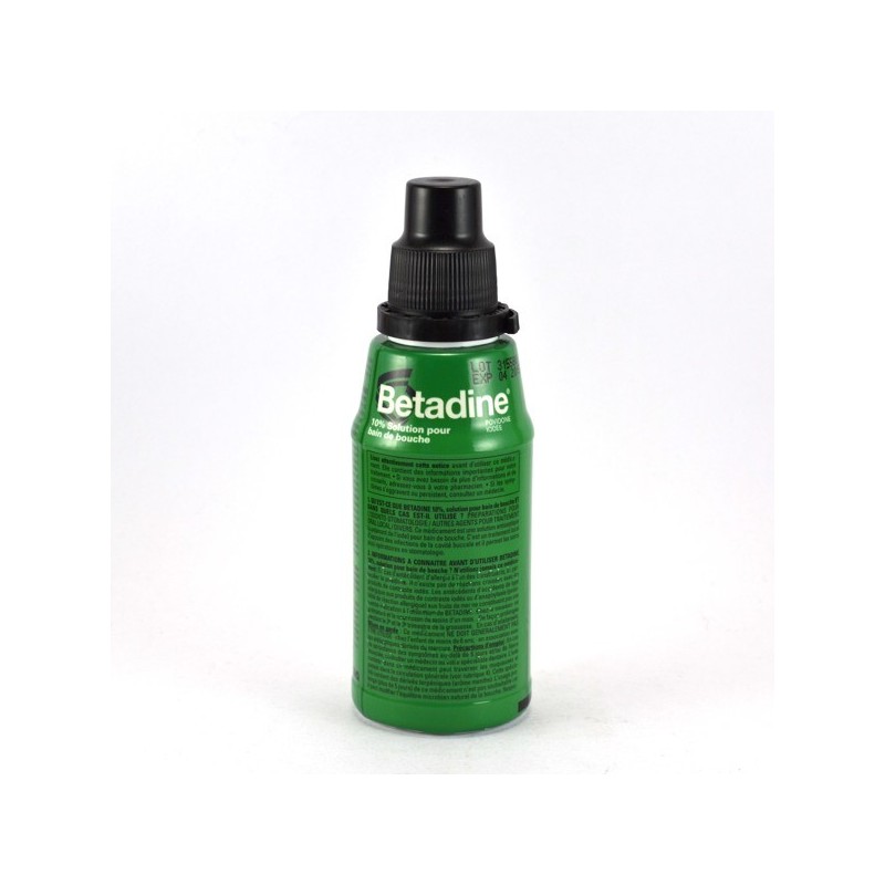 Betadine Solution Pour Bain De Bouche 10%, Flacon 125 ml