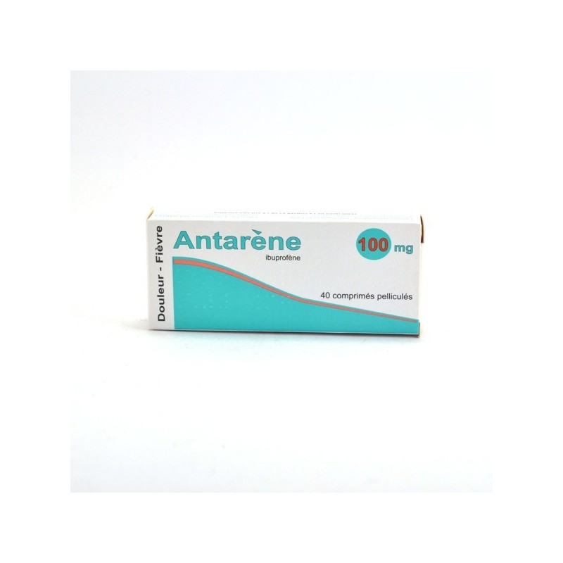 Antarène 100mg A l'Ibuprofène, 40 Comprimés Enrobés