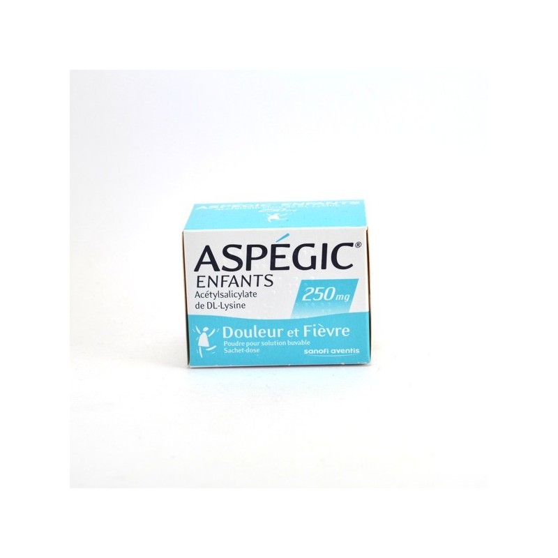 Aspégic Children 250 mg, Pains and Fevers, 20 Dosing-Sachets