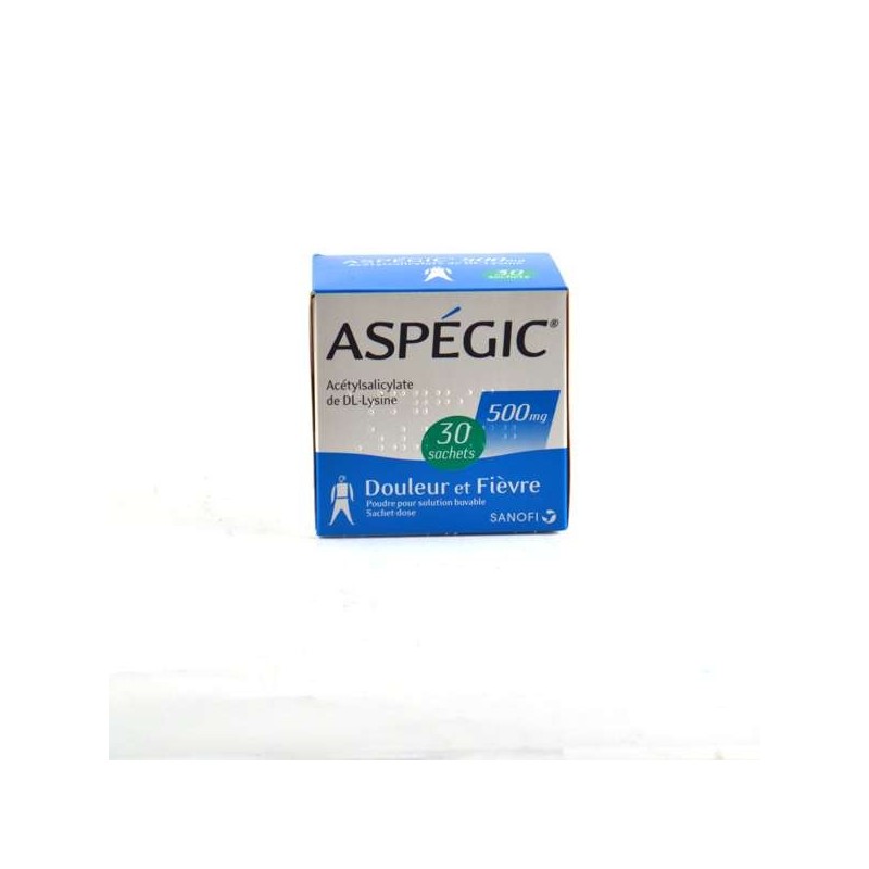 Aspégic 500 mg, Pains and Fevers, 30 Dosing-Sachets