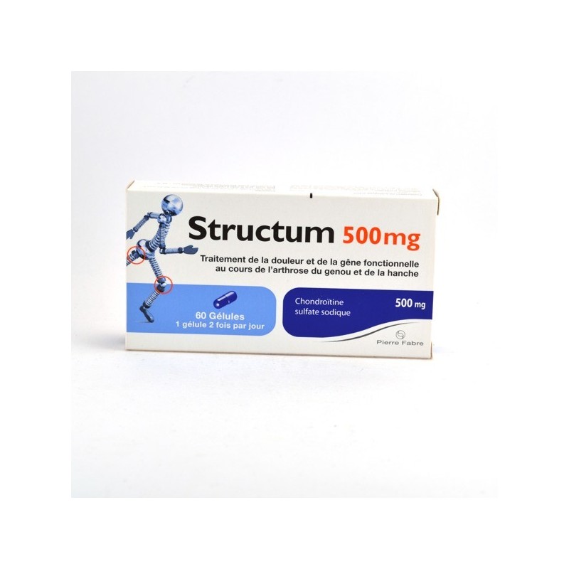 Structum 500mg Chondroïtine Capsules – for Osteoarthritis of the Knee and Hips – Pack of 60 Structum