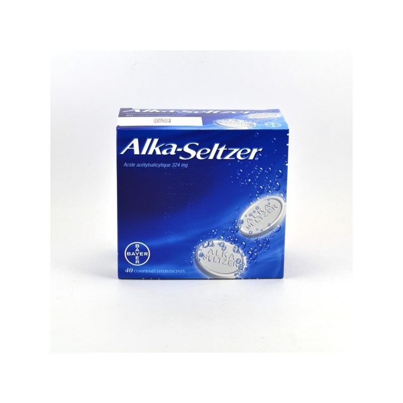 Alka-Seltzer Acide Acétylsalicylique 324 mg Bayer, Boite De 40 Comprimés Effervescents