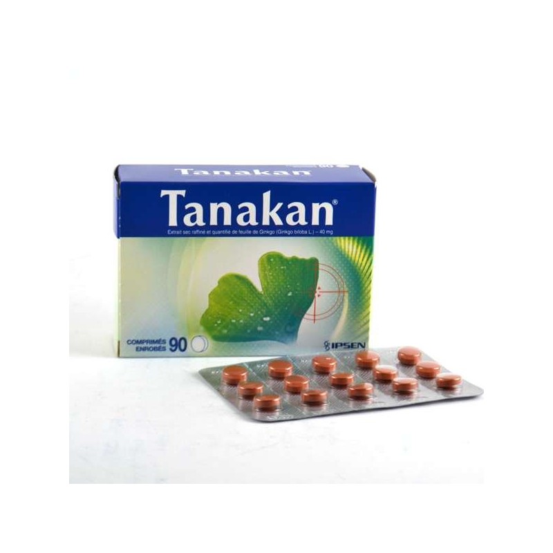 Tanakan Au Ginkgo Biloba 40mg,  90 Comprimés Enrobés