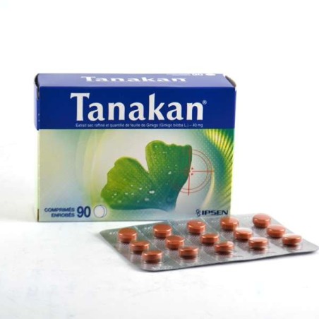 Tanakan Au Ginkgo Biloba 40mg,  90 Comprimés Enrobés