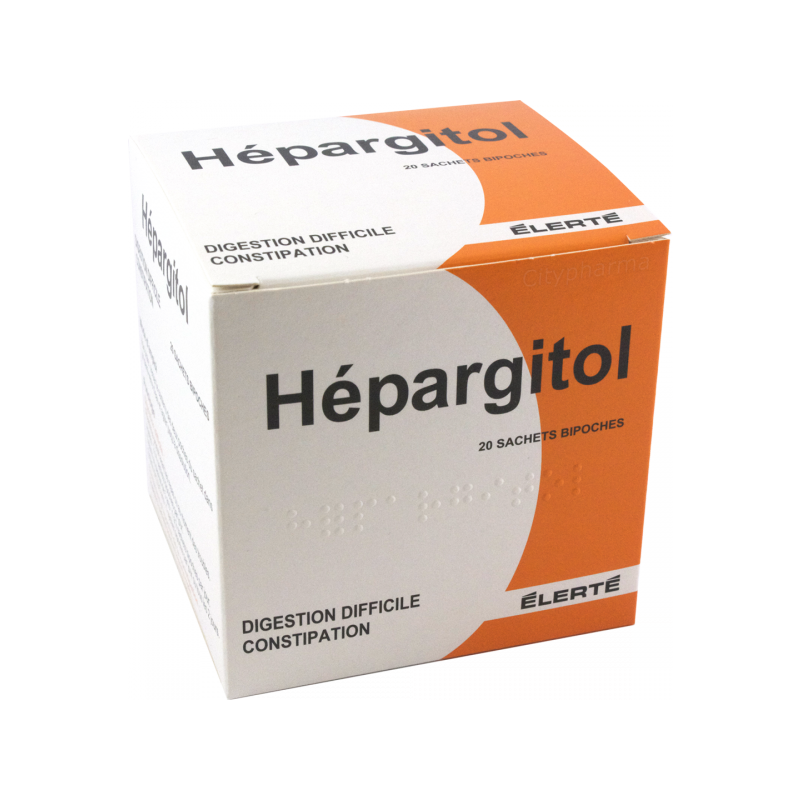 Hépargitol, Digestion Difficile, Constipation - Poudre Orale, 20 Sachets Bipoches
