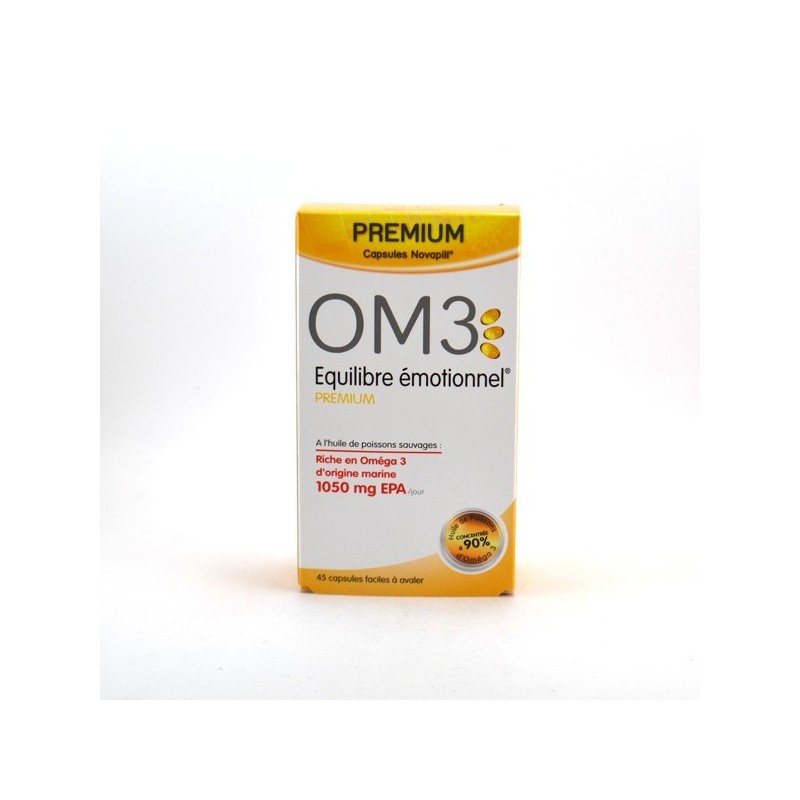 Complement Equilibre Emotionnel Original OM3 Emotion Premium, 45 Capsules