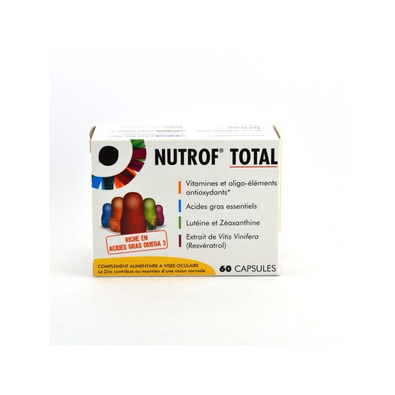 Nutrof Total Complément Alimentaire A Visée Oculaire, Boite De 60 Capsules