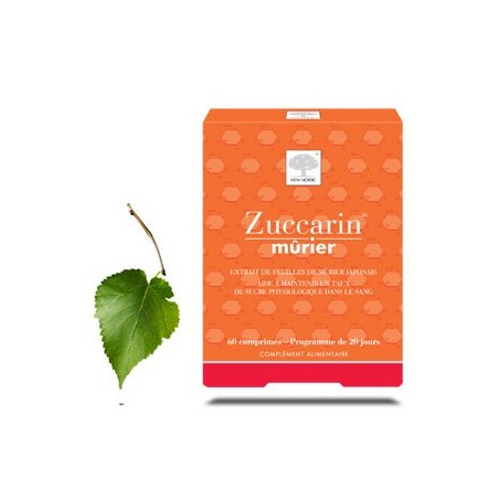 Zuccarin Mulberry - Leaf extract from Japanese Mulberry Tree - Food Supplement - New-Nordic - 60 tablets New Nordic