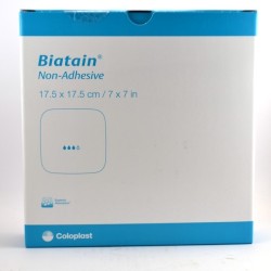  Non-Adhesive Biatain , 10 Hydrocellular Non-Adhesive Dressings 17.5 x 17.5 cm Biatain Non-Adhesive