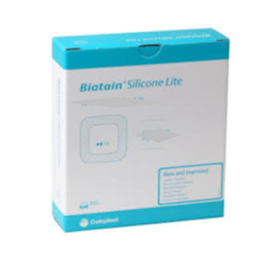 Biatain silicone lite, 10 Adhesive Hydrocellular Bandages 5 x 12.5 cm Biatain Silicone Lite