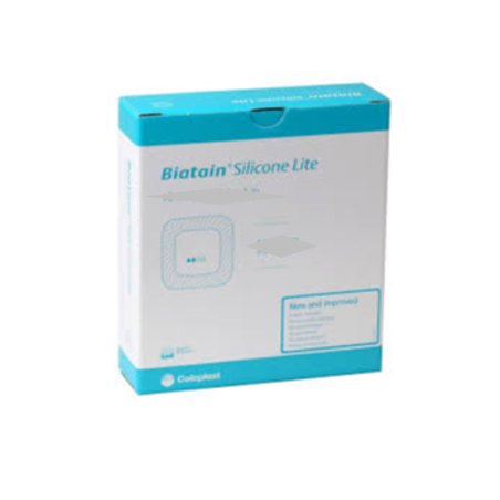 Biatain silicone lite, 10 Adhesive Hydrocellular Bandages 5 x 12.5 cm Biatain Silicone Lite
