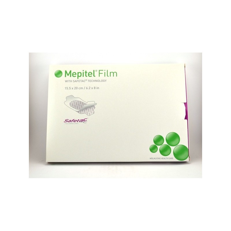  Mepitel Film, 10 Ultra Thin Silicone Soft Film Dressings 15.5 x 20 cm Transparent Mepitel Film