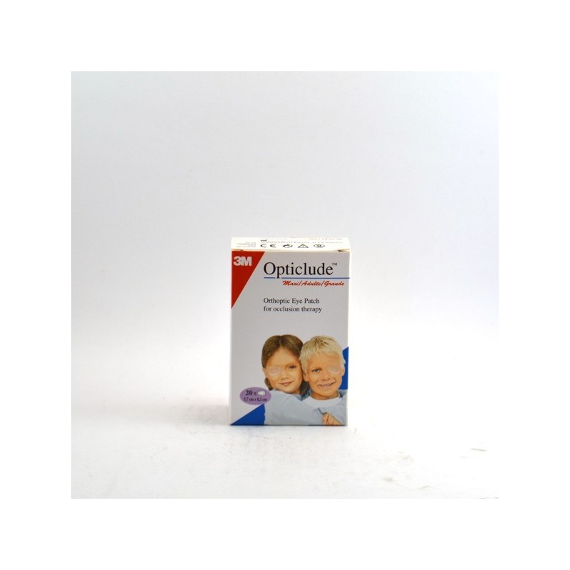 Pansements Orthoptiques 5.7 cm X 8.2 cm Opticlude Maxi Adulte 3M, Boite de 20 pansements beiges