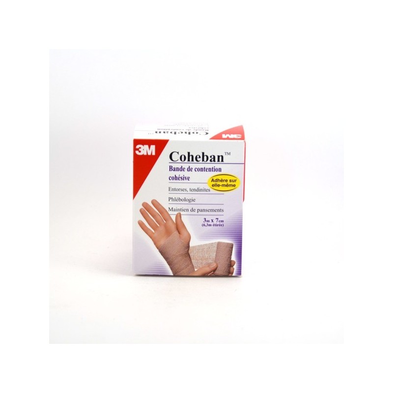 Coheban 3M Chair Bande de Contention Cohésive 7cm x 3m