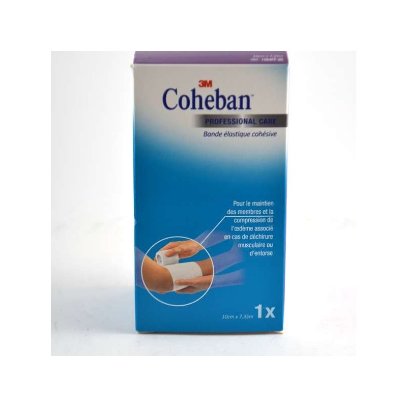  Coheban 3M White Cohesive Contention Band 7,35m x 10cm 3M