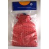 Bouillotte Tissu Décor Rouge Sanodiane