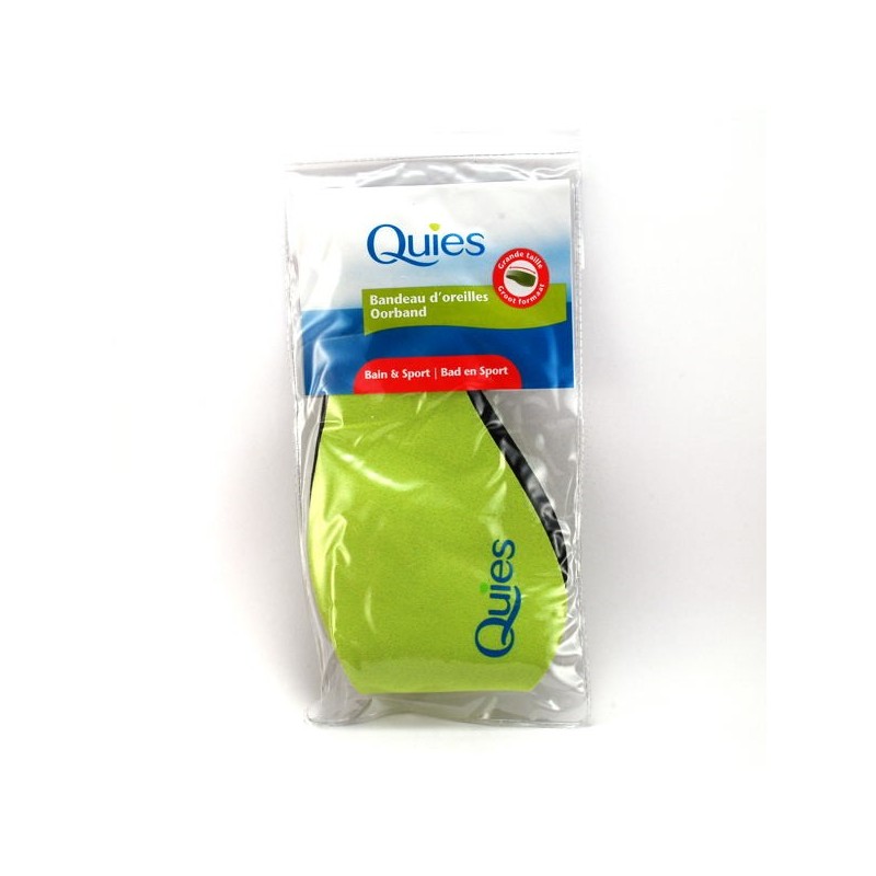 Quies Protection Auditive Bandeau d'Oreilles Bain et Sport Grande Taille